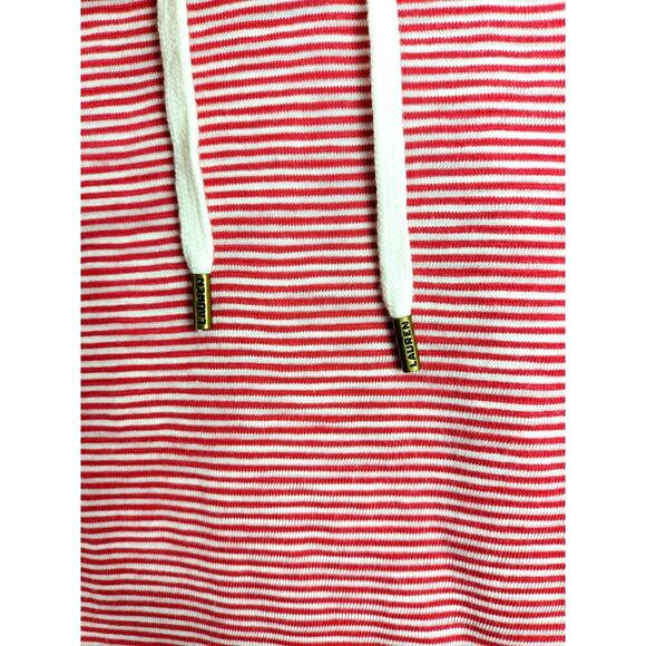 LRL Lauren Jeans Co Short Sleeve Top Nautical Red Cotton Striped Large #696 - Picture 3 of 14
